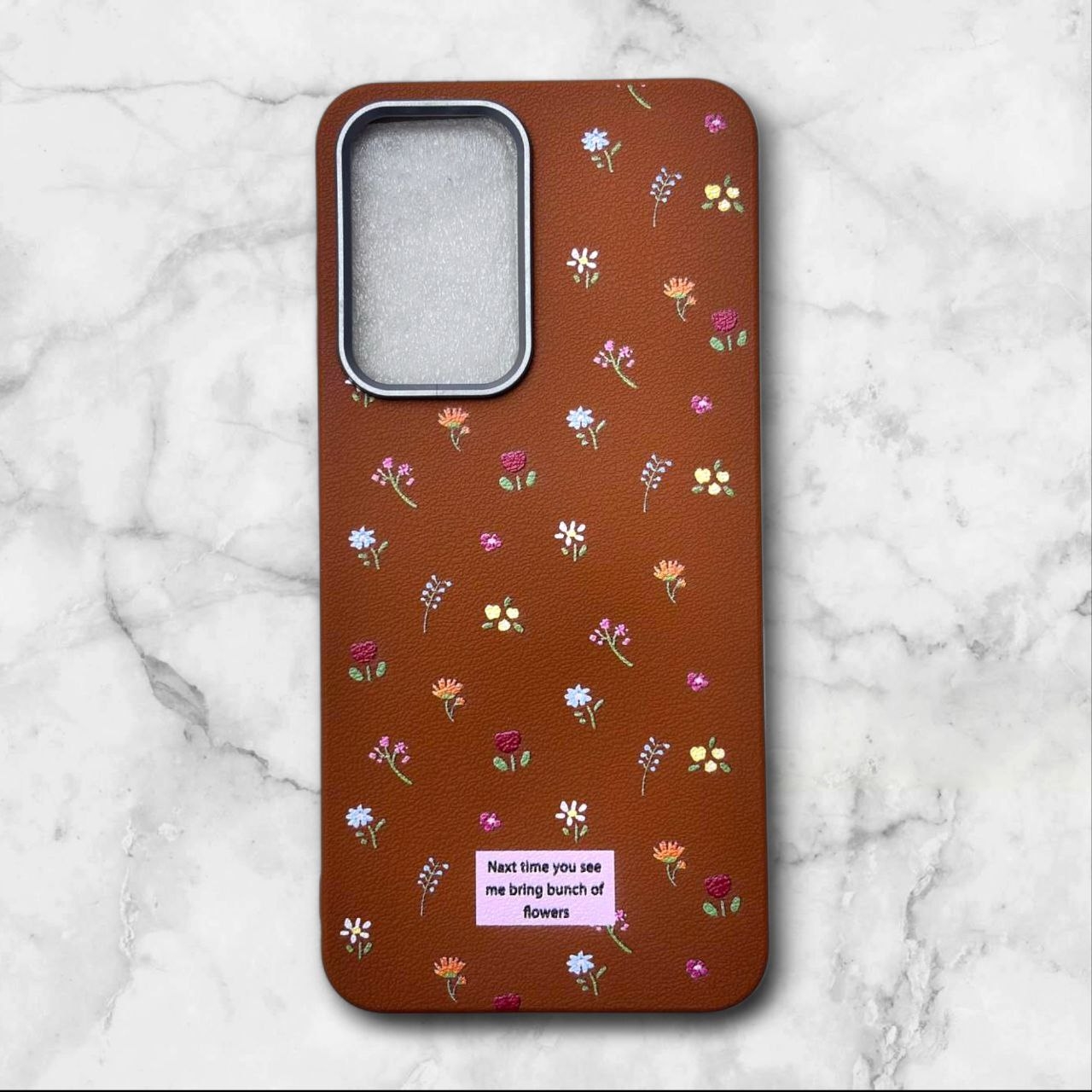  قاب طرح دار گل دار – Flower case شیائومی RedmiNote10Pro4g رنگ قهوه ای – یونیک کیس 