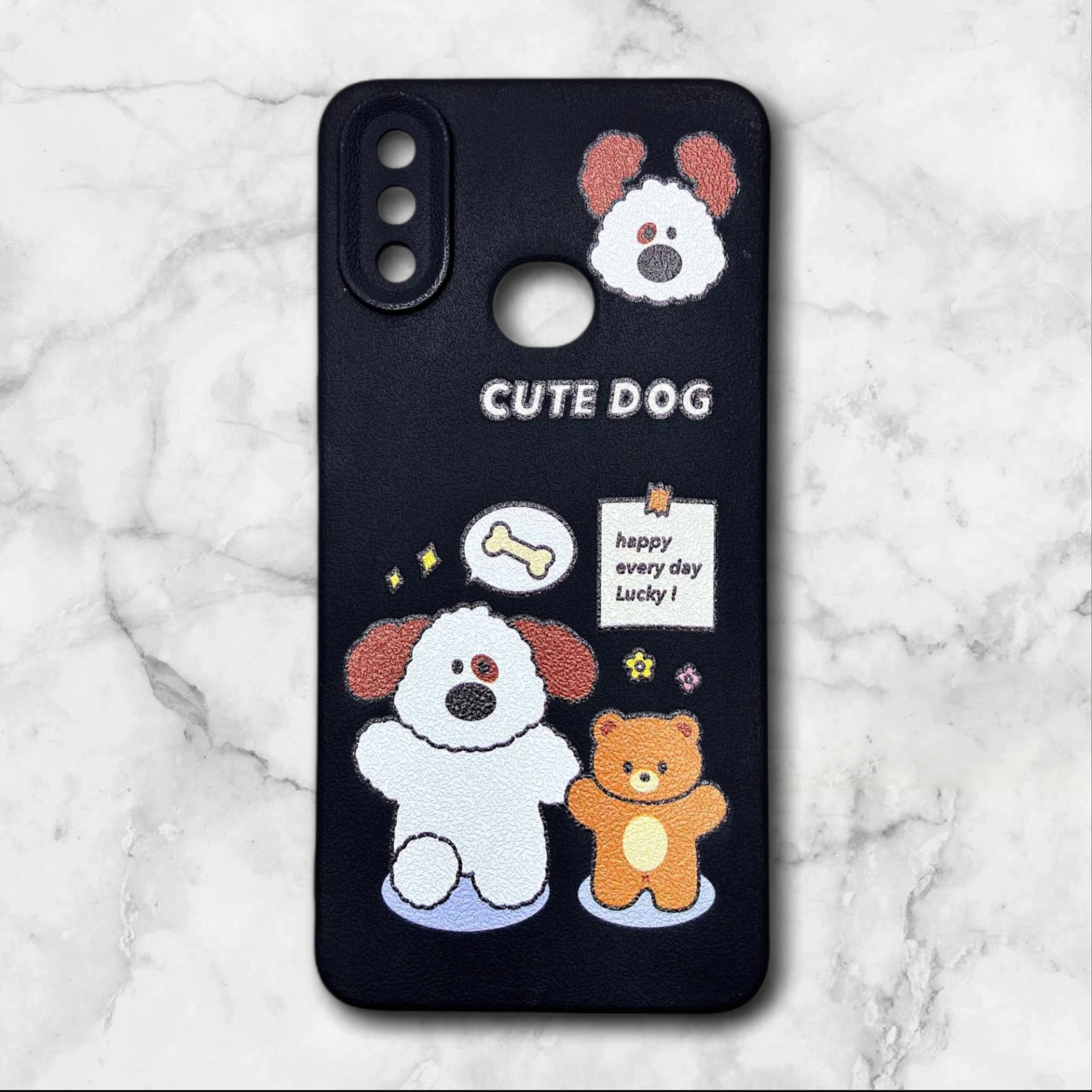  قاب طرح دار سامسونگsamsunga10s طرح سگ بامزه رنگ مشکی – یونیک کیس 