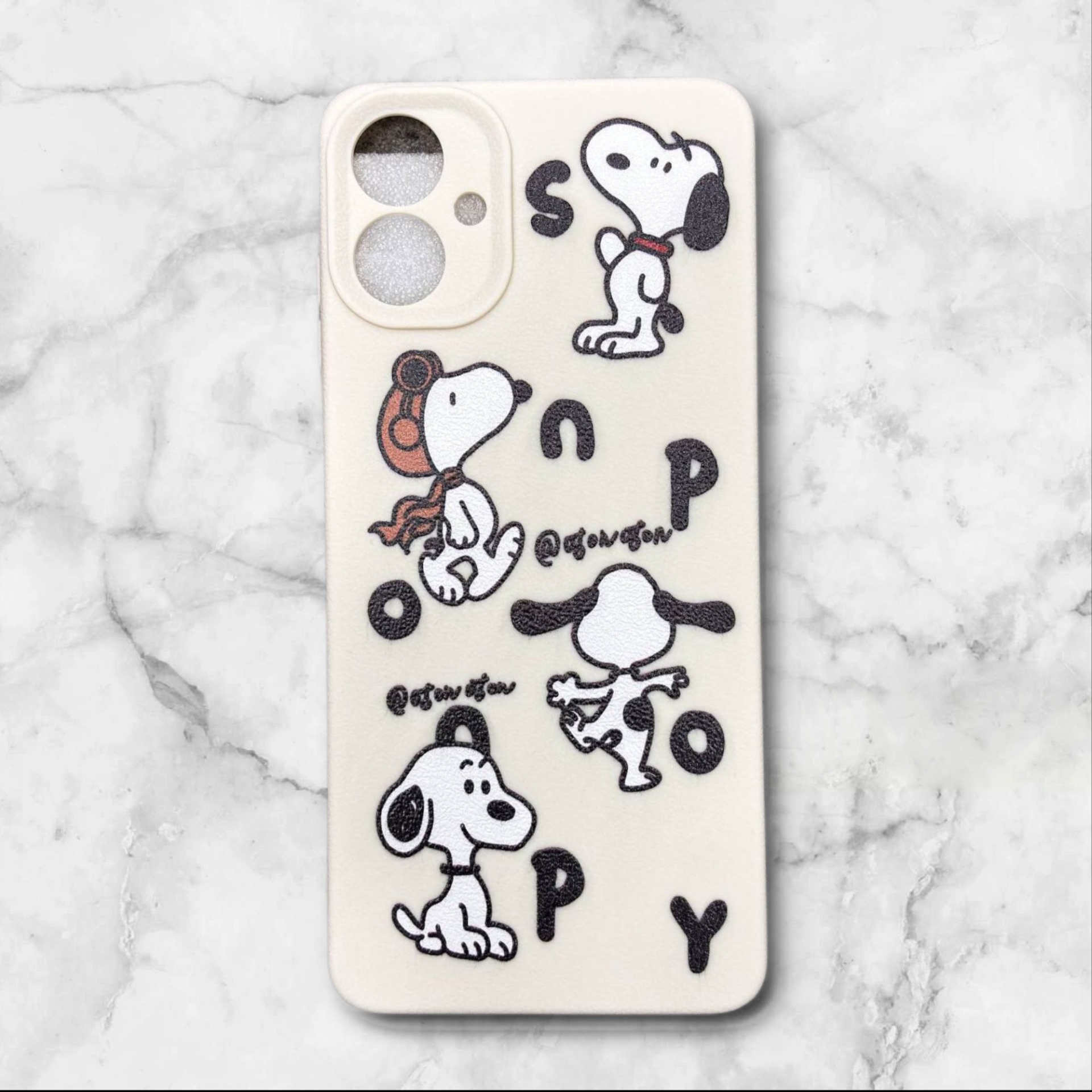  قاب طرح دار سامسونگsamsunga06 طرح سگ بامزه رنگ کرمی – یونیک کیس 