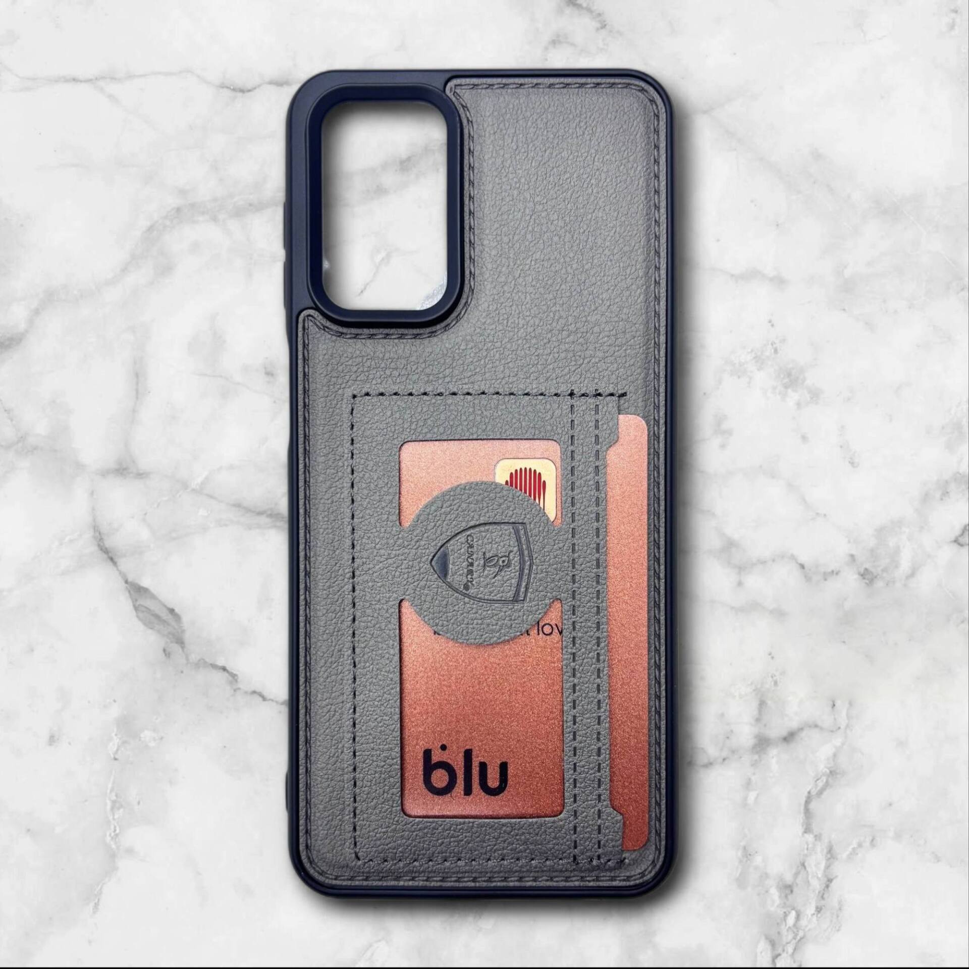  قاب چرمی جاکارتی سامسونگ Samsung A325G رنگ طوسی – Canary– یونیک کیس 