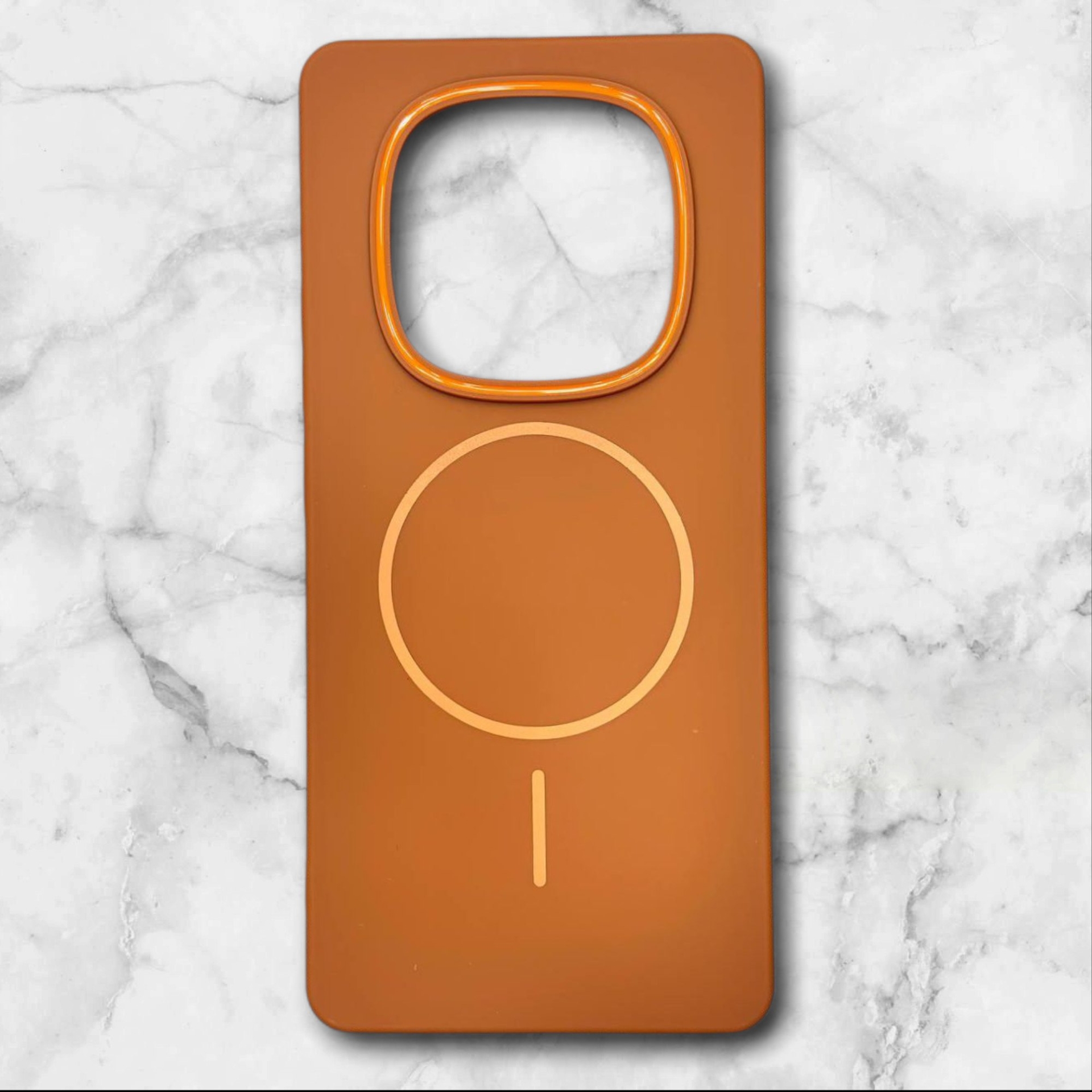 قاب شیائومیredminote14pro4g طرح مگسیف اندروید–داخل مخمل رنگ قهوه ای – یونیک کیس