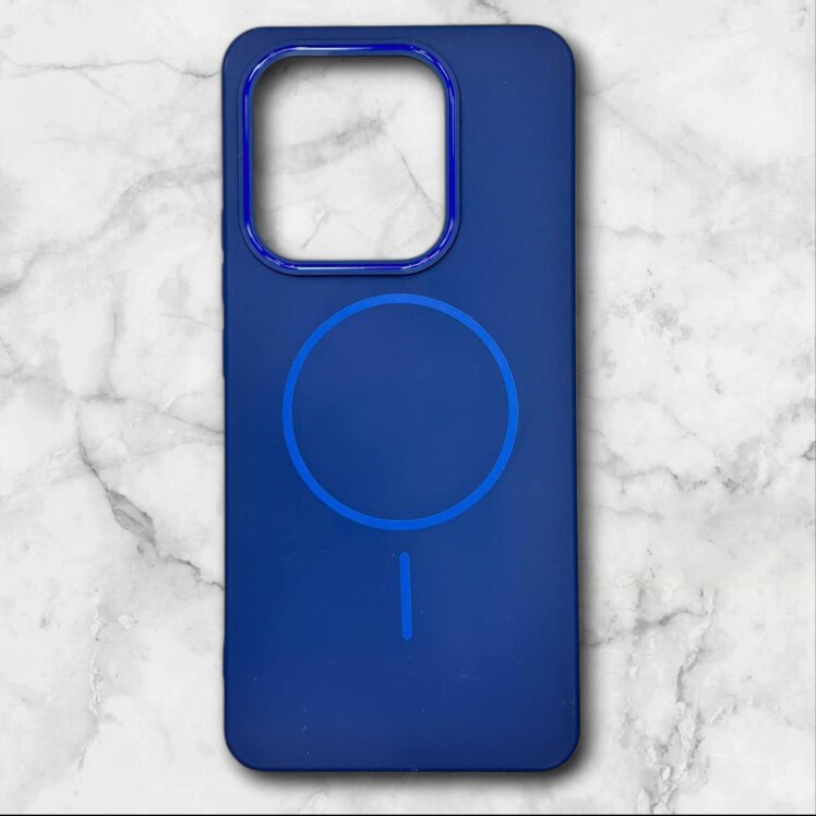 قاب شیائومیredminote14s طرح مگ‌سیف اندروید–داخل مخمل رنگ سورمه ای – یونیک کیس 