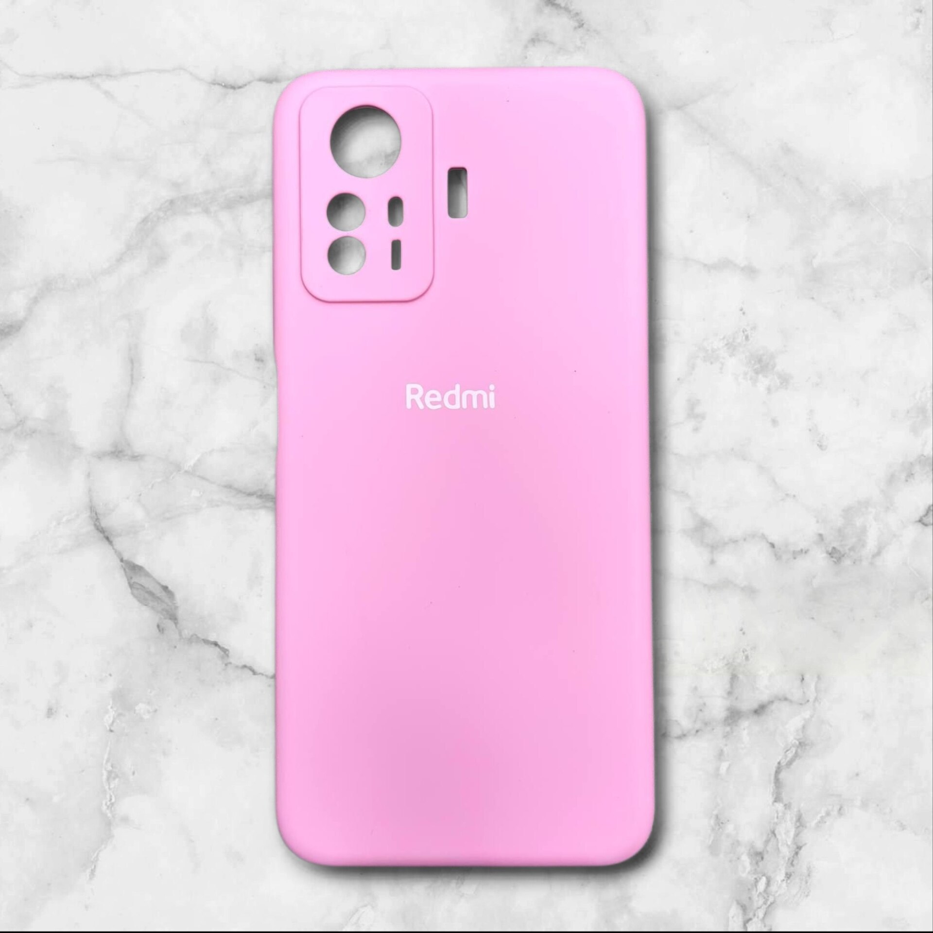  قاب سیلیکون پاک کنی اورجینال شیائومی– redminote12s رنگ صورتی – یونیک کیس 