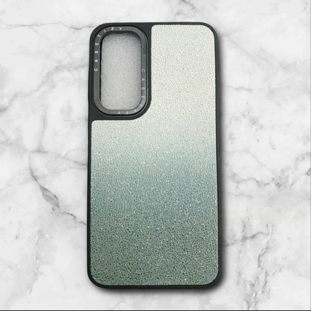  قاب طرح دار سامسونگsamsunga13 کریستالی رنگ سبز – یونیک کیس 
