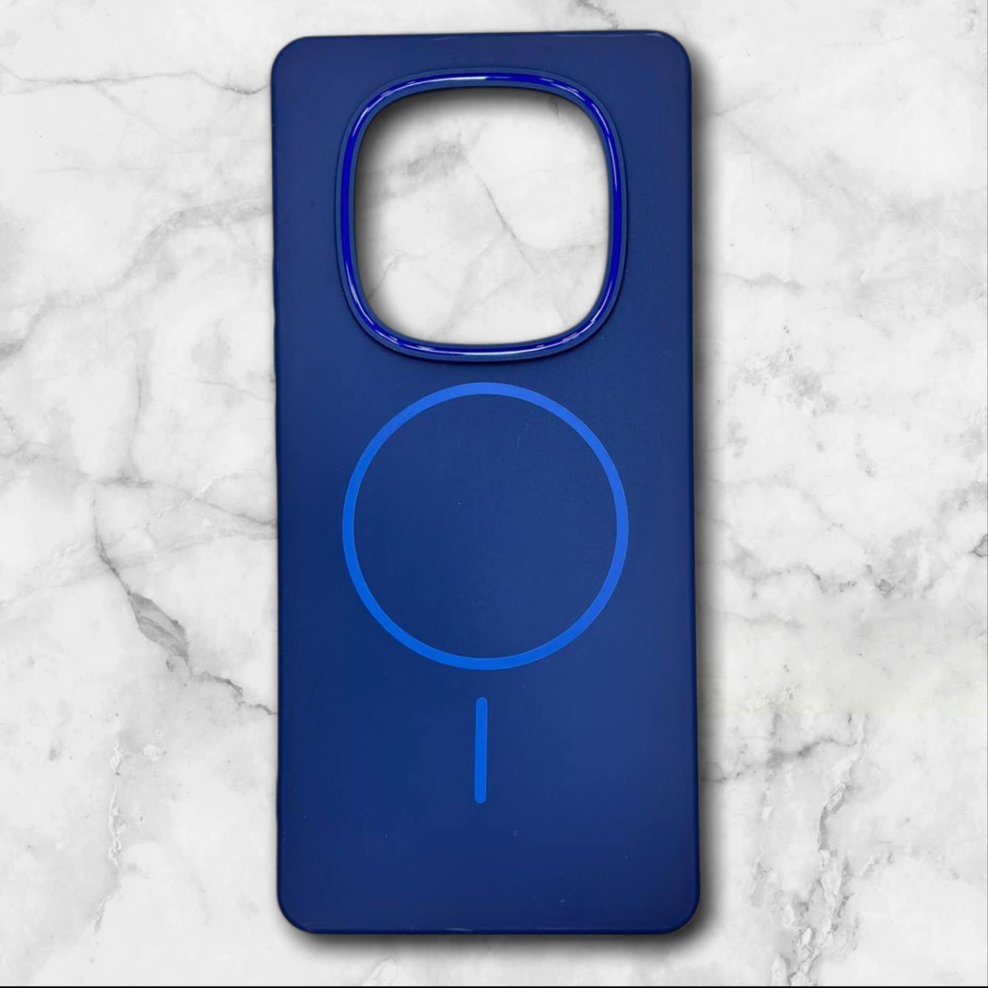 قاب شیائومیredminote14pro4g طرح مگسیف اندروید–داخل مخمل رنگ سورمه ای – یونیک کیس