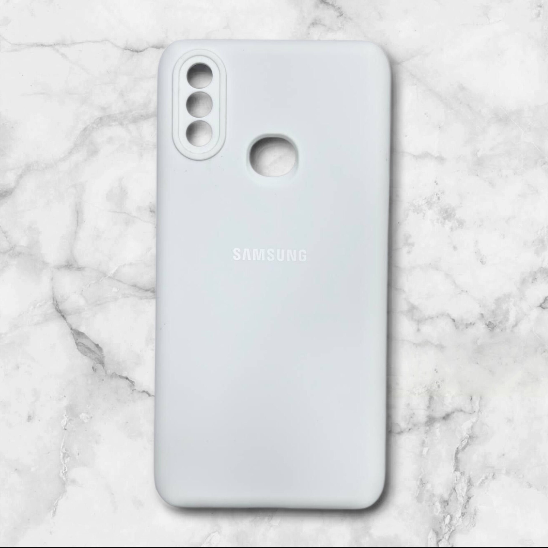  قاب سیلیکون پاک کنی اورجینال سامسونگ – silicon case samsung A10S رنگ سفید – یونیک کیس 