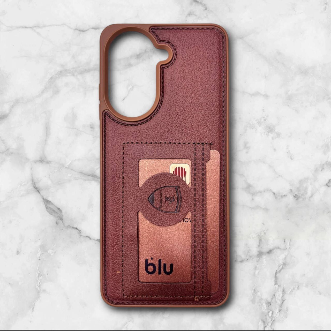 قاب چرمی جاکارتی شیائومی PocoC71 رنگ قهوه ای – Canary– یونیک کیس