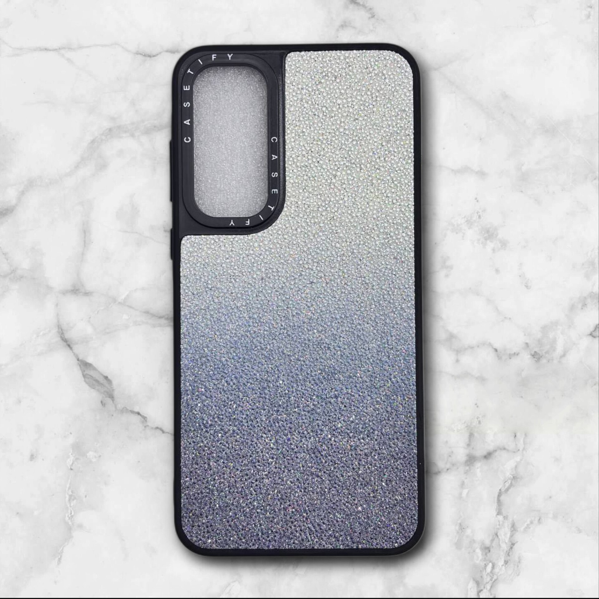  قاب طرح دار سامسونگsamsunga13 کریستالی رنگ طوسی – یونیک کیس 