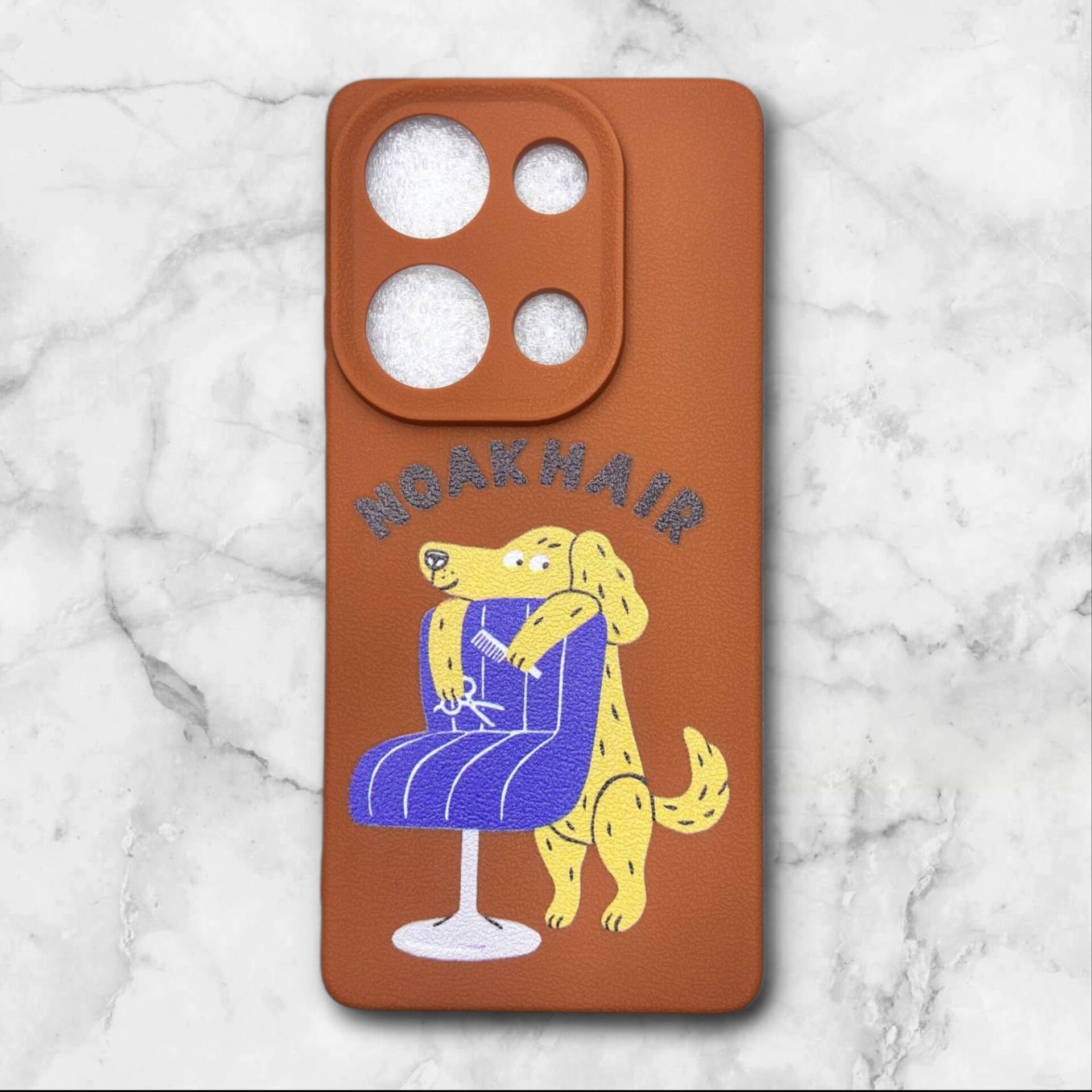  قاب طرح دار شیائومیredminote134g طرح سگ بامزه رنگ قهوه ای – یونیک کیس 