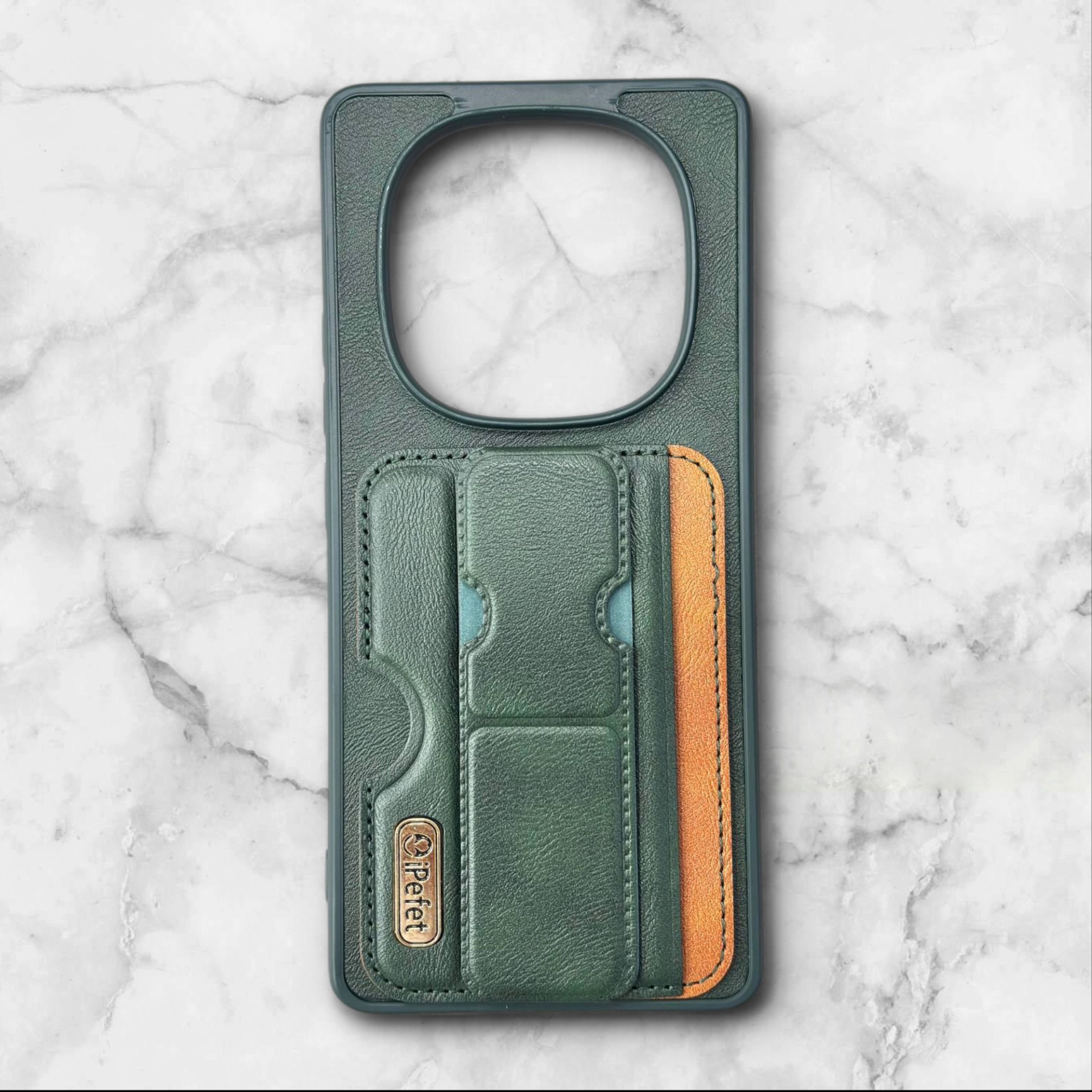  قاب شیائومی redminote14proجاکارتی استندی ipefet رنگ سبز – یونیک کیس 