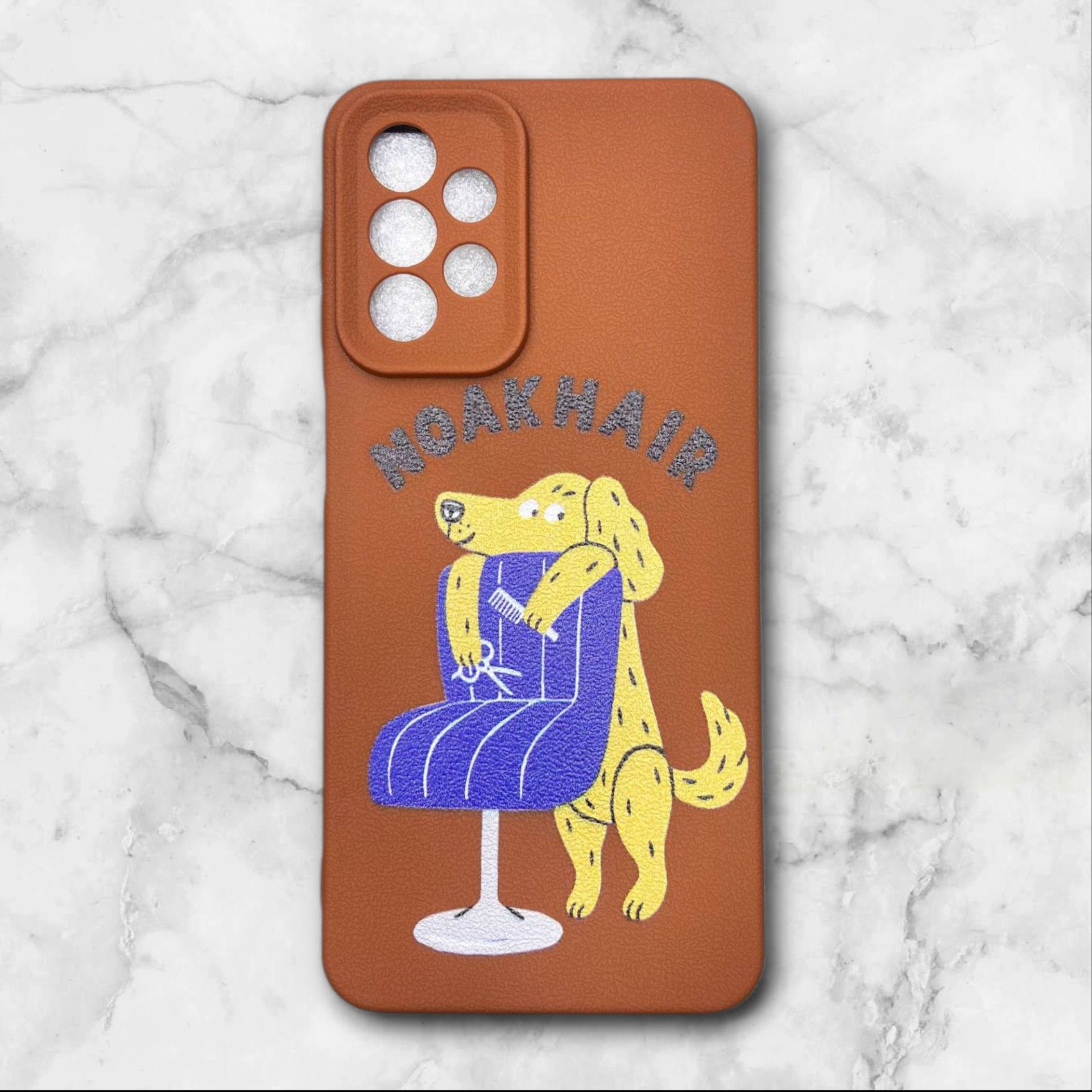  قاب طرح دار سامسونگsamsunga23 طرح سگ بامزه رنگ قهوه ای – یونیک کیس 