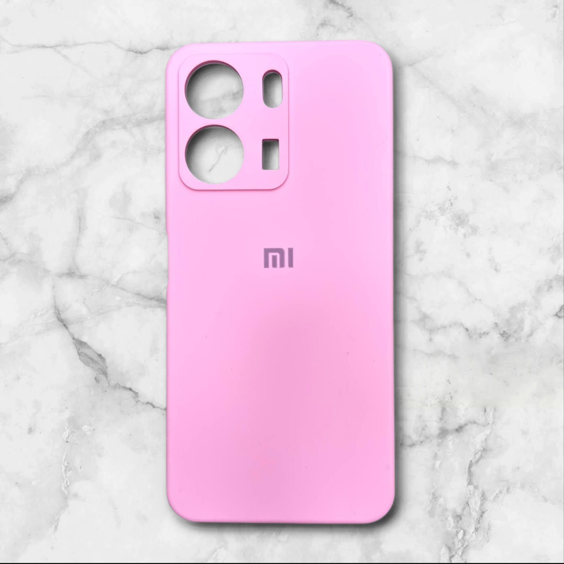  قاب سیلیکون پاک کنی اورجینال شیائومی– redmi13c رنگ صورتی – یونیک کیس 